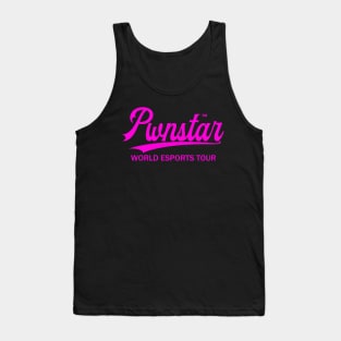 Pwnstar™ Hot Pink World Esports Tour Baseball Swash 3 Tank Top